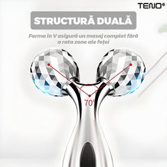 Dispozitiv Răsfăț Facial cu 2 Role 3D — Efect de Lifting Instant 💆♀️✨
