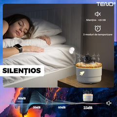 Difuzor Aromaterapie cu Control Tactil și 7 Culori LED — Umidificare Silențioasă 🌈💧