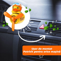 Difuzor Aromaterapie Auto Rățușcă Pilotica — Aromă Fresh cu Extracte Naturale 🦆✨