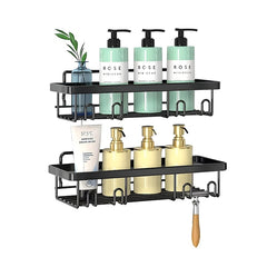 Set 2 Rafturi pentru Baie din Oțel Inoxidabil — Organizare Elegantă 🛁✨