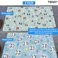 Covoraș de Joacă Dinamic pentru Copii — Mulțime de Distracție în Siguranță! 🐼🌈