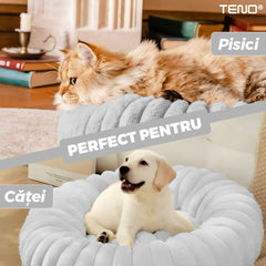 Culcuș pentru Pisici și Câini, Diametru 40 cm — Comfort Suprem 🐾✨