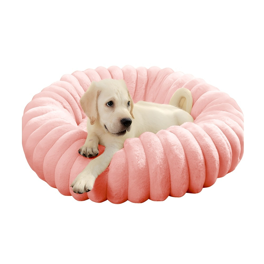 Culcuș Moale pentru Pisici și Câini, Roz Drăgălaș, 40 cm — Confort Maxim! 🐾💖