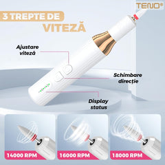 Pila Electrică Profesională pentru Manichiură și Pedichiură — Performanță Wireless 18000 RPM ⚡💅