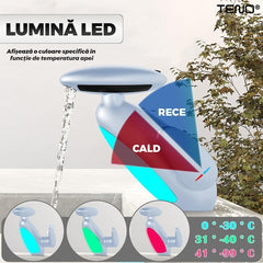 Baterie Chiuvetă Baie cu LED și 4 Tipuri de Jet — Design Modern & Funcțional 🌊✨