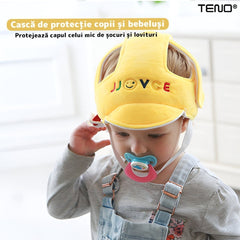Cască Antisoc pentru Bebelusi & Copii - Protecție Comfortabilă și Ajustabilă 🌼🛡️