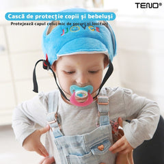 Cască Antisoc pentru Bebelusi și Copii — Siguranță și Confort 💙🛡️