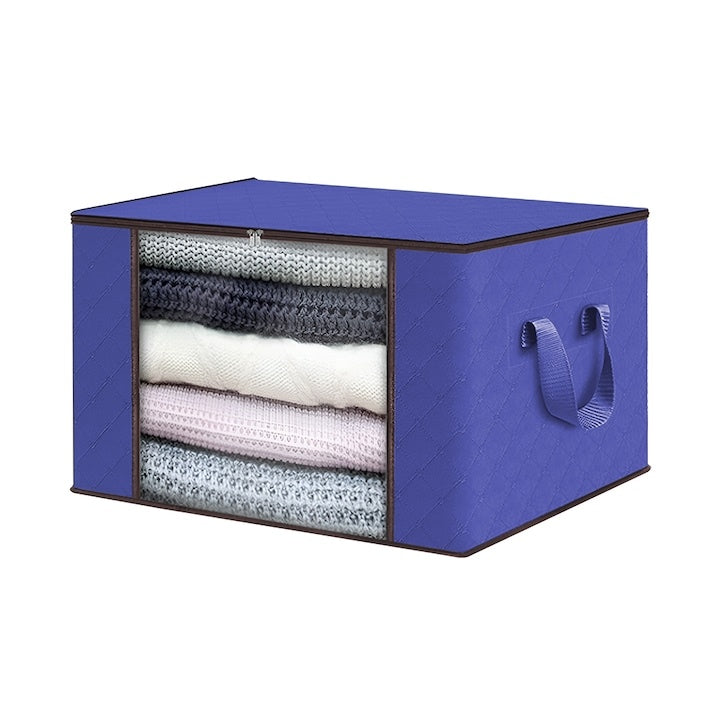 Cutie de Depozitare Pliabilă cu Fereastră Transparentă — Spațiu Maxim pentru Organizare 📦💙