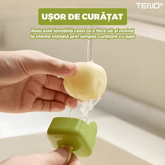 Rola Mini Antiscame Reutilizabilă cu Silicon Lavabil — Curățare Eficientă! 🧼✨