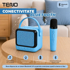 Boxă Portabilă RBG cu Microfon Wireless — Distracție Mobilă! 🎤🔊