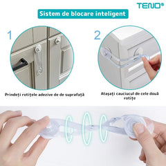 Set 7 x Sisteme Siguranță Uși pentru Copii — Protecție Maximă 🚪👶